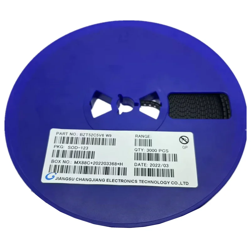 

100PCS/LOT Regulated Diode BZT52C5V6 W9 5.6V 0.35W(350mW) SOD-123