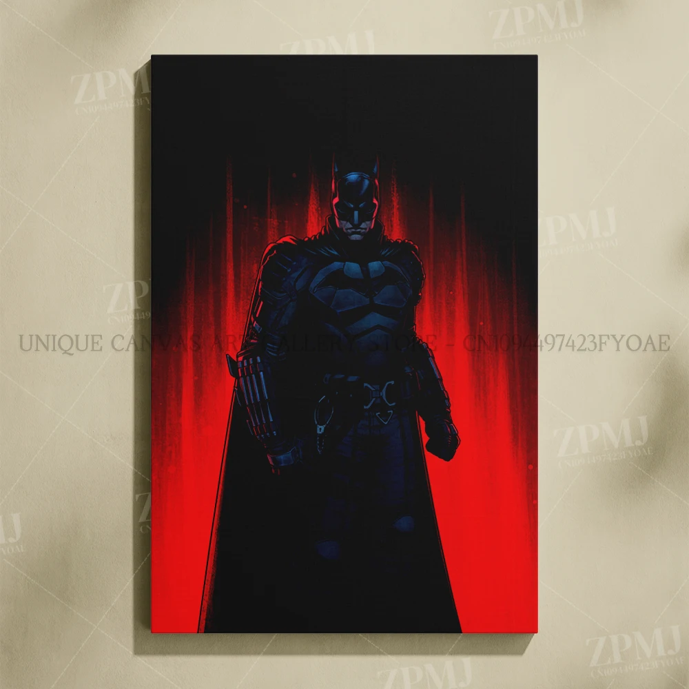 Justice League Superhero Batman Wall Art - Canvas Home Decor Poster Prints