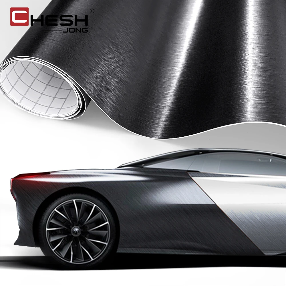 Brushed Aluminum Vinyl Car Wrap Film Car Sticker Diy Styling Adhesive Air  Release Decal Wrapping Car Accessories10/20/30x100cm - Car Stickers -  AliExpress