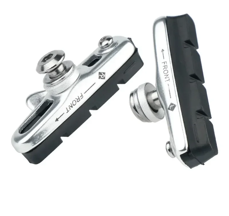 Ein Paar 55 mm Bremsbeläge für Rennräder mit Metallringen, C-Bremsbeläge, austauschbare Bremsblöcke, Aluminiumlegierungsblock, Fahrradteile – Detail 11