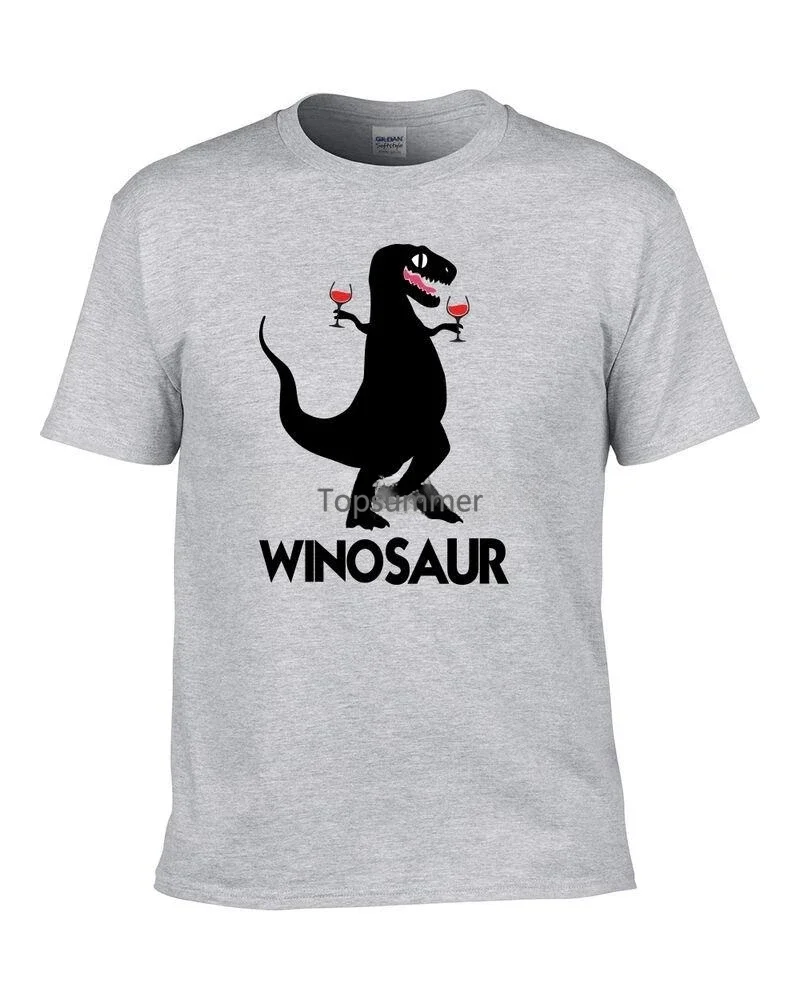 

Winosaur Dinosaur Wine T-Rex Funny Illustration Mum Gift Mothers Father T-Shirt(1)