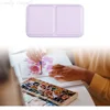 Empty Watercolor Palette, Metal Watercolor Tin with 14pcs Half Pans Paint Case with Lid Paint Box for Travel Gouache Painting 3