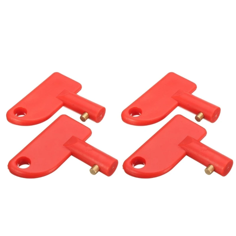 

Universal Mini Disconnect Cut Off Isolator Power Control Spare Keys For Car Marine Truck Yacht 4pcs