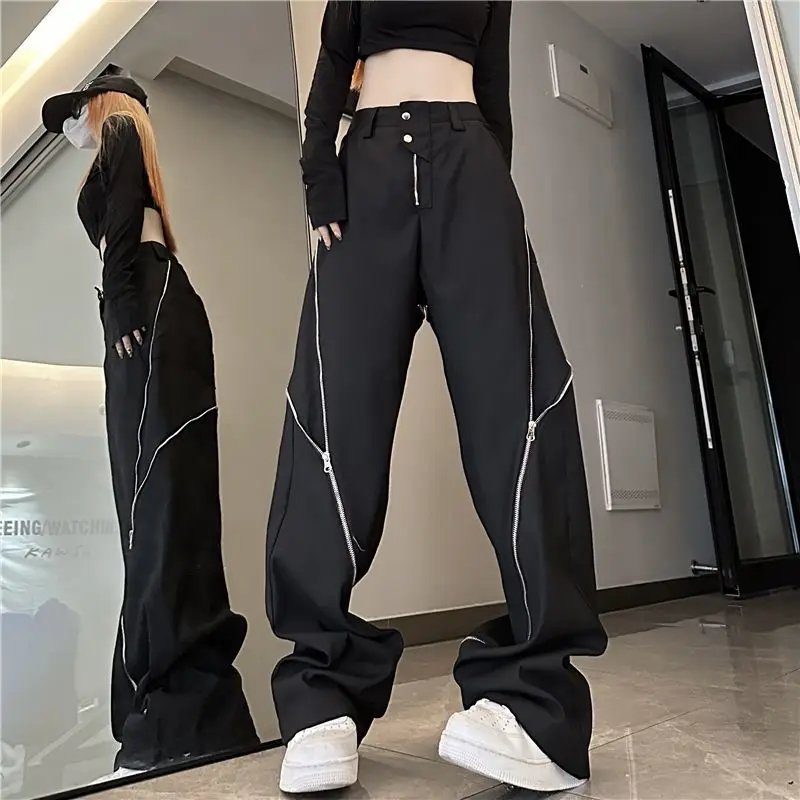 Deeptown Harajuku Y2k Trashy Loose Pants Woman Gothic Grunge Streetwear Spring Wide Sweatpants Hippie Baggy Trousers Aesthetic