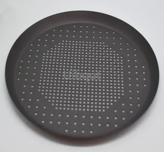 black color hole Nonstick Pizza Baking Pan Tray Plate Dishes Holder Bake ware Baking Tool Accessories Pizza Screen Pan Metal Net pizza bakeware