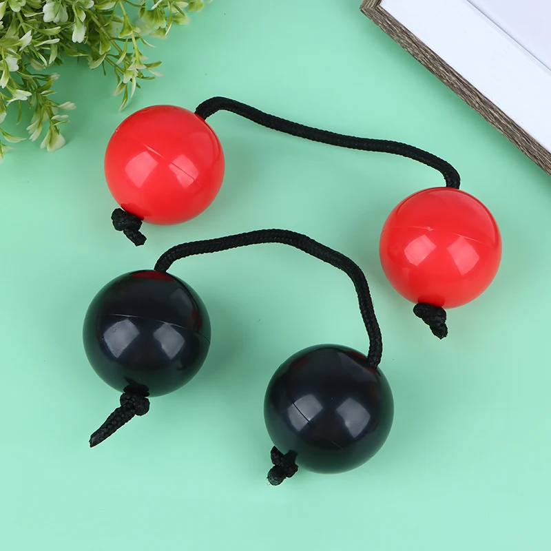 

1Pair Rhythmic Ball Adjustable Strap Wear-resistant Hand Shaker Ball Percussion Instrument Rattle Instrument Rhythm Sand Ball