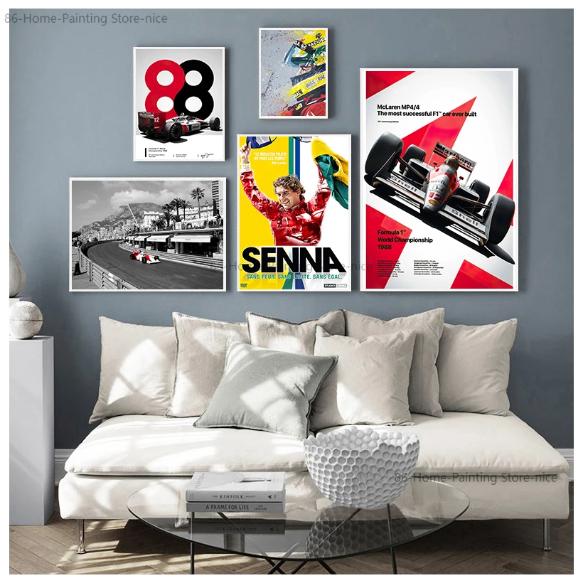 Ayrton Senna Limited Edition Print. Ayrton Senna Wall Art, Formula 1