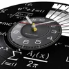 Science Decor Math Equation Wall Clock Algebra Geometry Vinyl Record Wall Clock Math Formula Decorative Wall Watch Teachers Gift 2