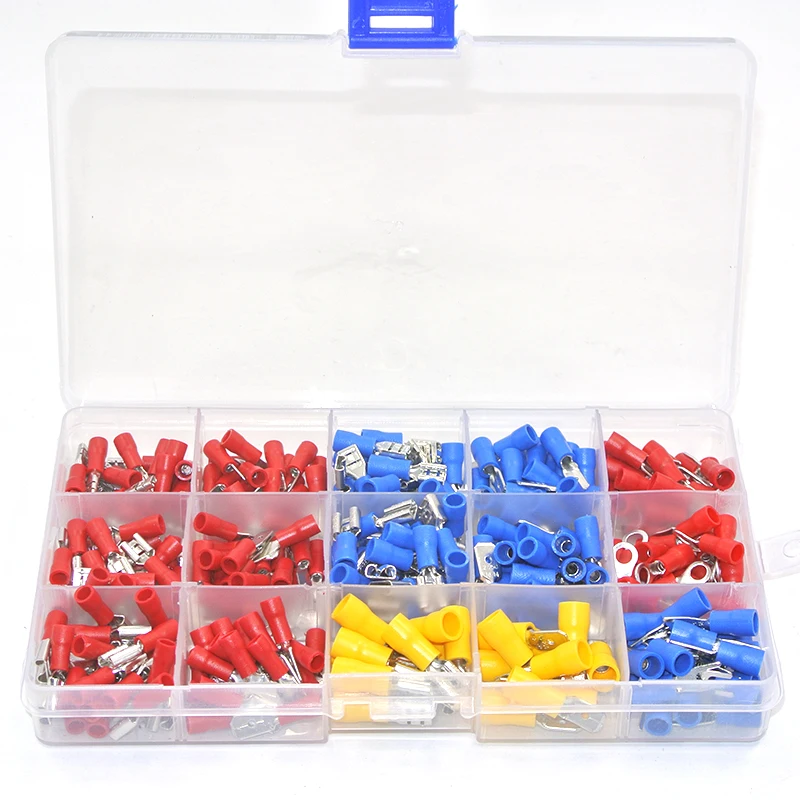 

280 pcs Electrical Assorted Insulated Wire Crimp Terminals Spade Connector Case Kit With Case waterproof seal prevents corrosion