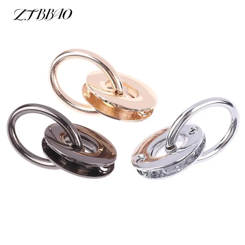 

1Pcs Metal Buckles Bag Side Hook Eyelet O Ring Clasp Screws Connect Handbag Handle Leather Bags Strap Belt Hardware Accessory