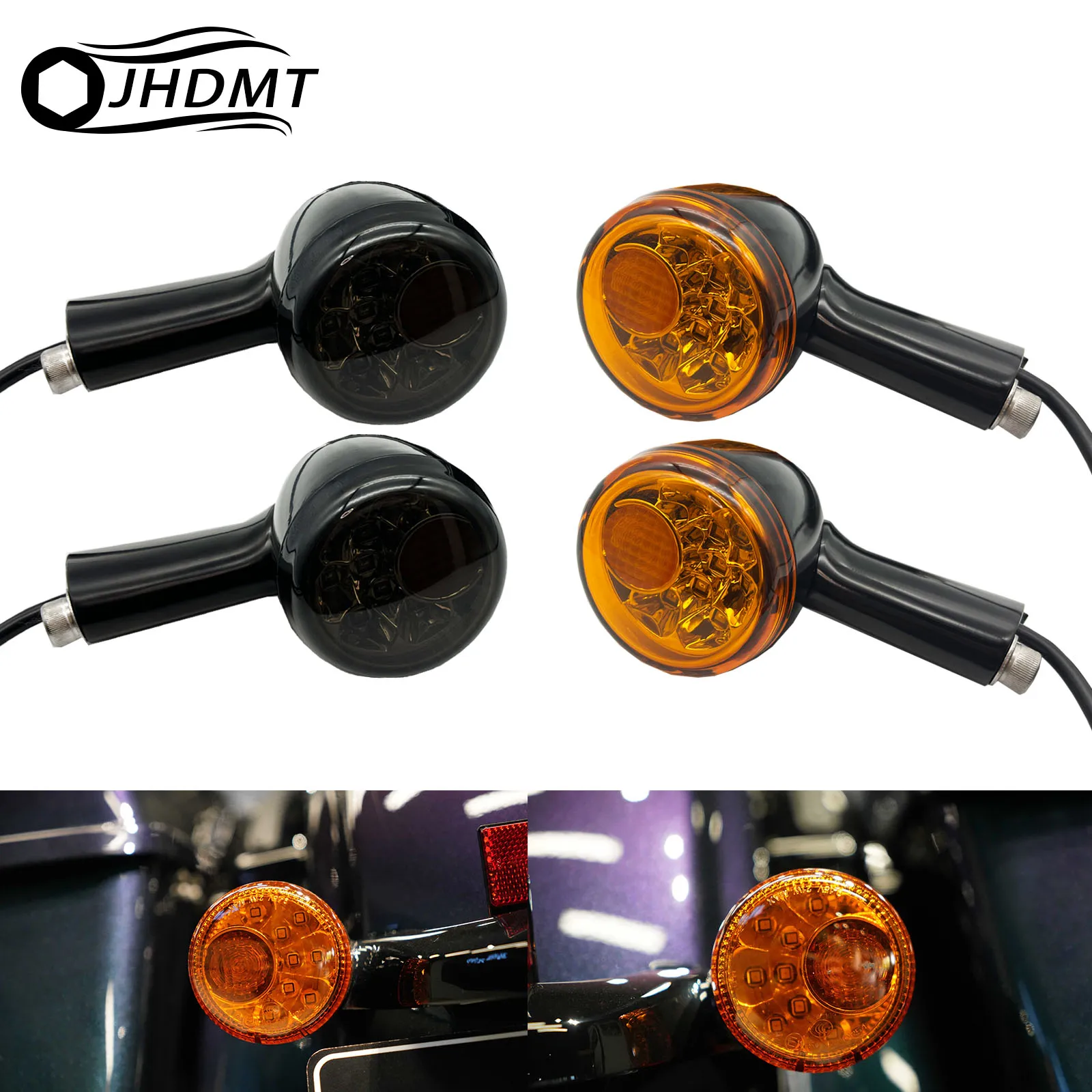 

Motorcycle Rear Turn Signals Indicators LED Brake Running Light Kit Aluminum For Harley Sportster XL883 XL1200 Iron 1992-2022