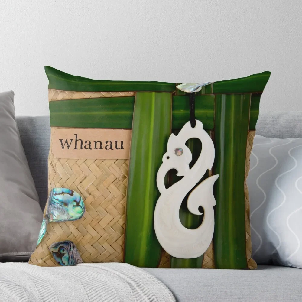 

NZ Maori - Whanau - Family Theme Throw Pillow anime girl Decorative pillow case luxury home accessories