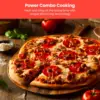 MicroCrisp Countertop Digital Microwave Oven, Unique "Cook & Crisp" Power Combo, 1.0 Cu Ft, Dual-Cook 1000W Microwave + 1500W 4