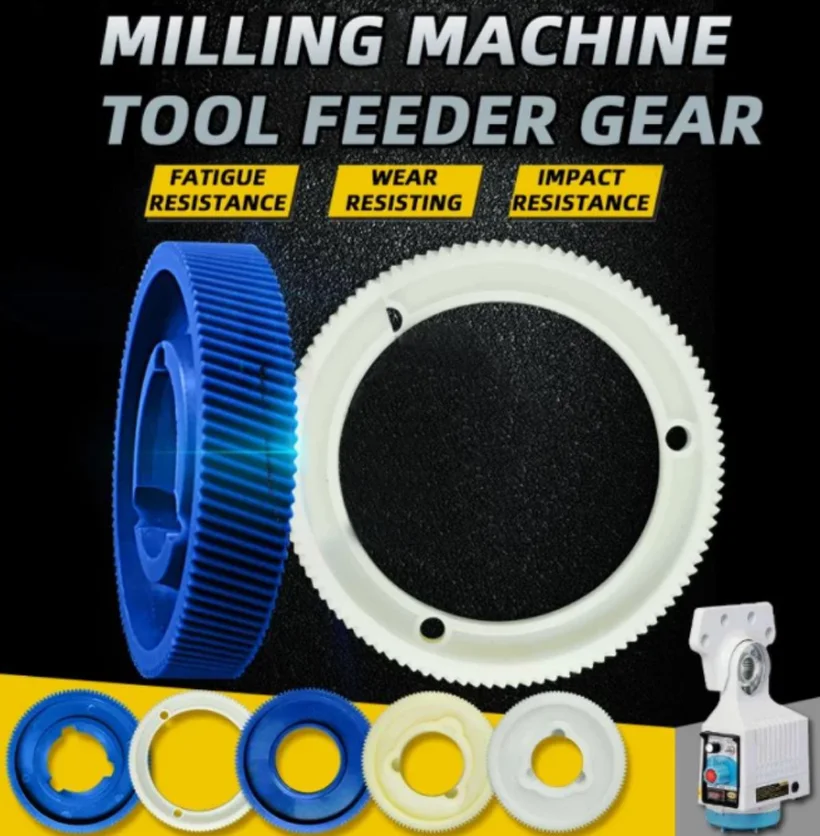 Milling Machine Cutter Plastic Gear Automatic Feed Accessories Nylon Gear 1PC milling machine gear