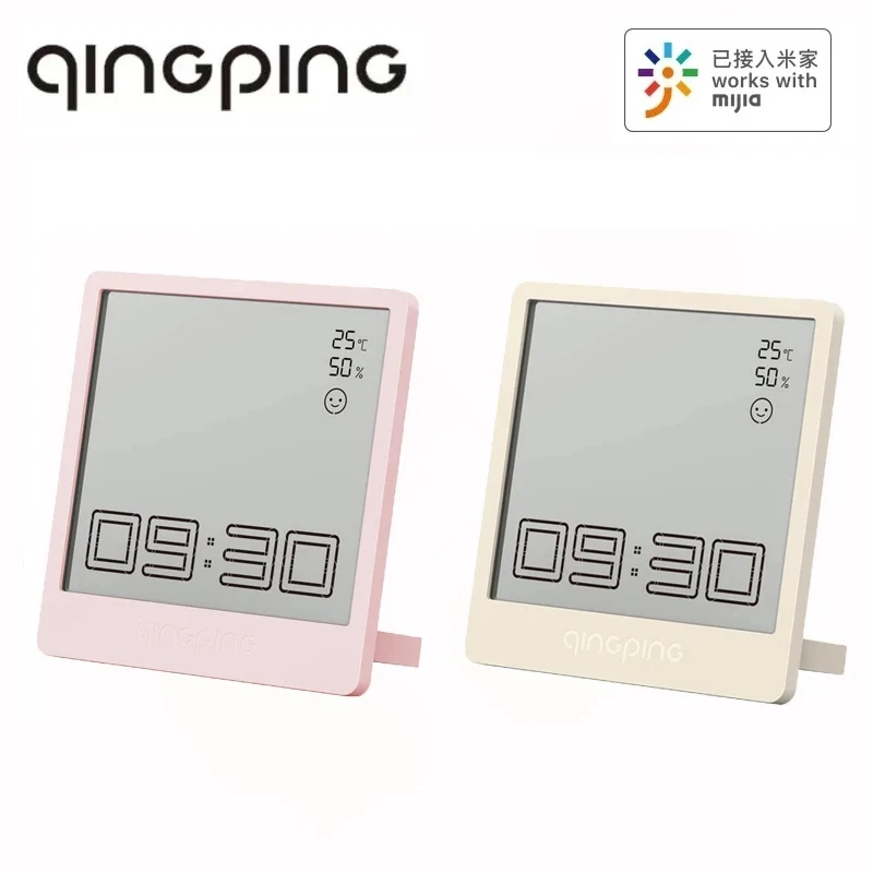 

Цифровой будильник Xiaomi Qingping BT 5,0, Термогигрометр, многофункциональные часы с помпором, работает с приложением Mijia для дома
