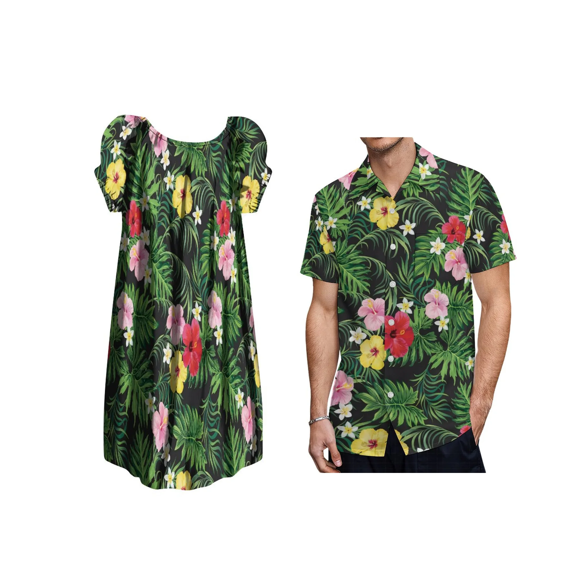 

Прямая поставка, полинезийское платье, повседневное Свободное длинное платье на заказ, женская одежда