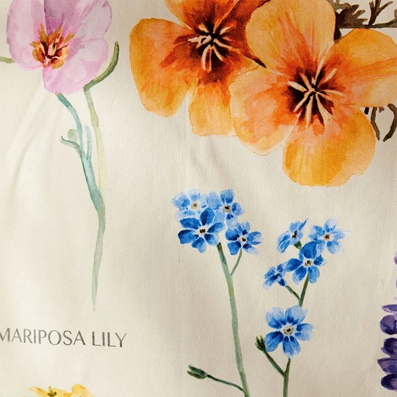 Botanical Wildflower Tapestry Wall Hanging Flower Reference Chart Hippie Bohemian Tapestries Colorful Psychedelic INS Home Decor tapestry decorations