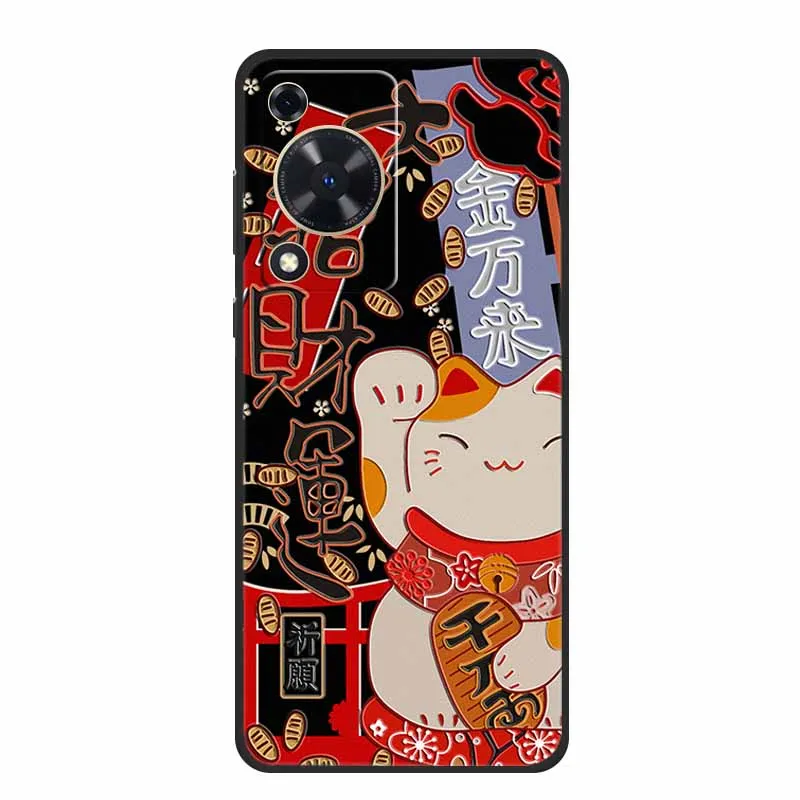 Embossed 3D Shockproof Silicone Phone Case - Soft Protective Cover