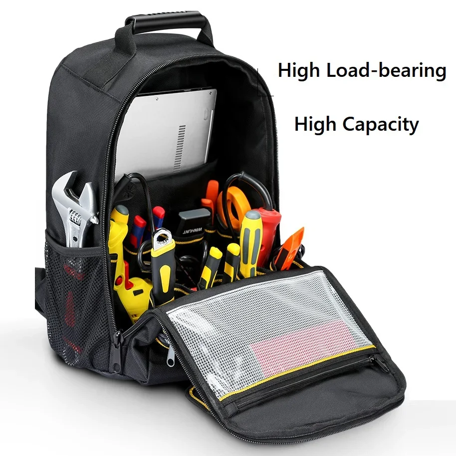 Repair Tool Bag Men's Shoulder Backpack Multifunctional Maintenance Canvas Suitcase Electricians  Holder Durable Portable