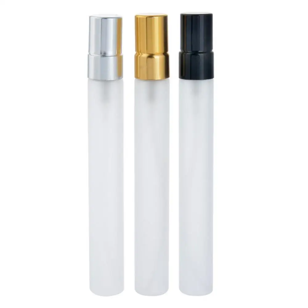 1PC 10ml Perfume Spray Bottle Glass Refillable Frosted Glass Empty Perfume Bottle Portable Atomiser Container for Travel