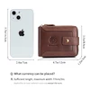 SCHLATUM Men's Genuine Leather Vintage Wallet with Multiple Card Slots RFID Blocking Cowhide Travel Wallet 2