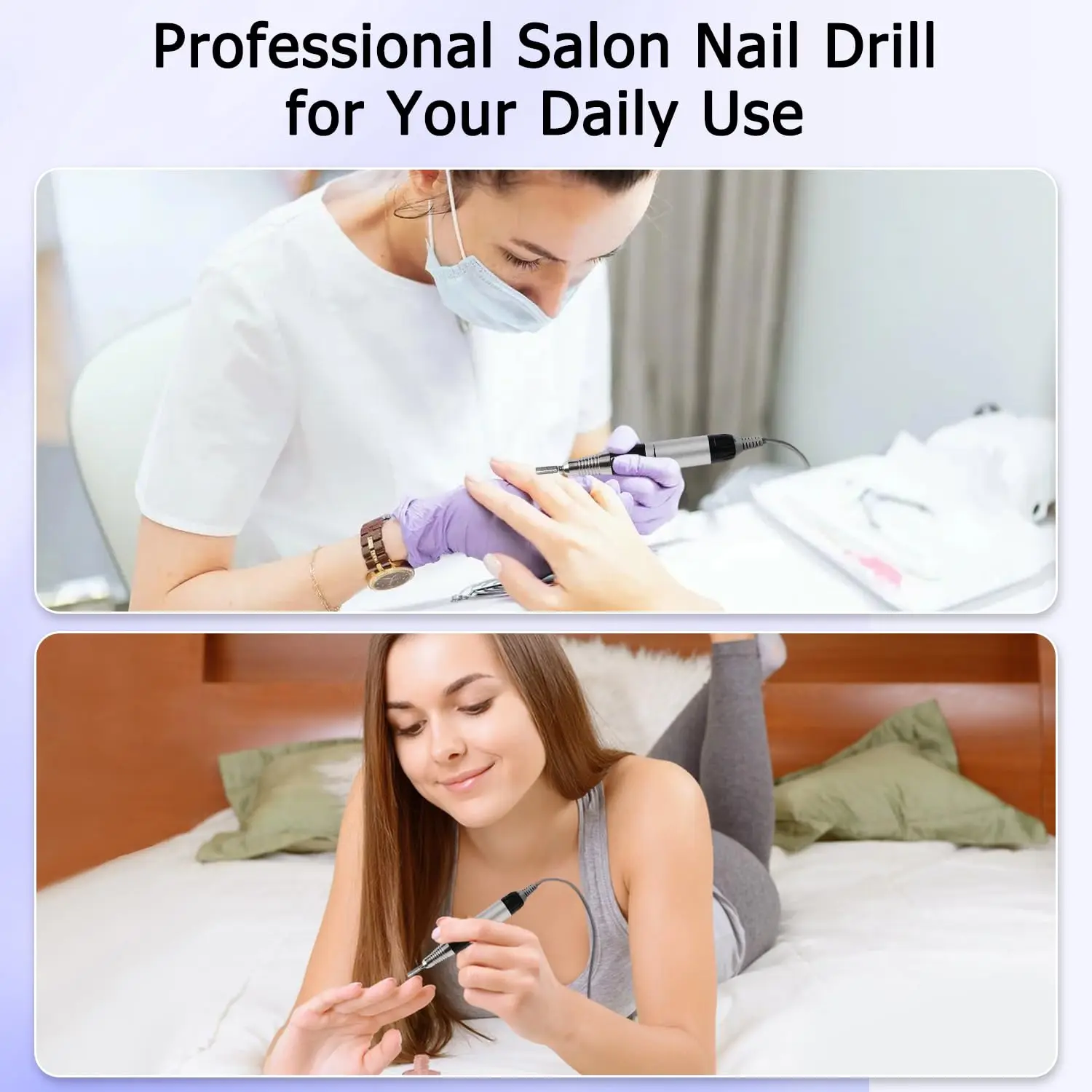 Acrylic Nail Drill Electric Nail Drill nail drill With Foot Pedal E File Manicure Set Electric File With NailDrill Bits