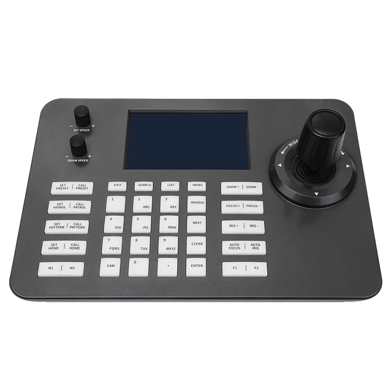 4D Joystick Keyboard Network Keyboard Controller Support POE for H.265 H.264 IP PTZ Security Camera Speed Dome Camera SKB-N407