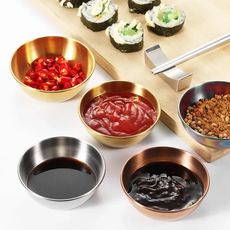 Stainless Steel Sauce and Spice Dishes Set - Specialty Tableware Collection