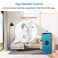 Tuya Smart Wifi Socket Israel Plug 16A Power Monitor Light Switch Smart Life Outlet Remote Control For Alexa, Google Assistant - Image 3