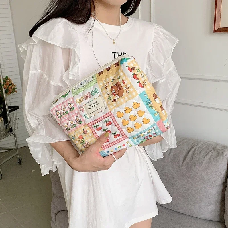 Diaper Bag Baby Cartoon Print Nappy Zipper Handbag Carry Pack Travel Outdoor Storage