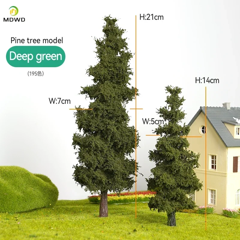 Model Train Layout Wire Tree Model Simulation Tree 14/21cm Military Sand Table Material Handmade Diy Landscape