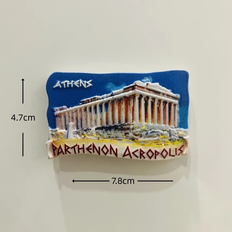 Greek Islands 3D Stereoscopic Souvenir Refrigerator Magnet