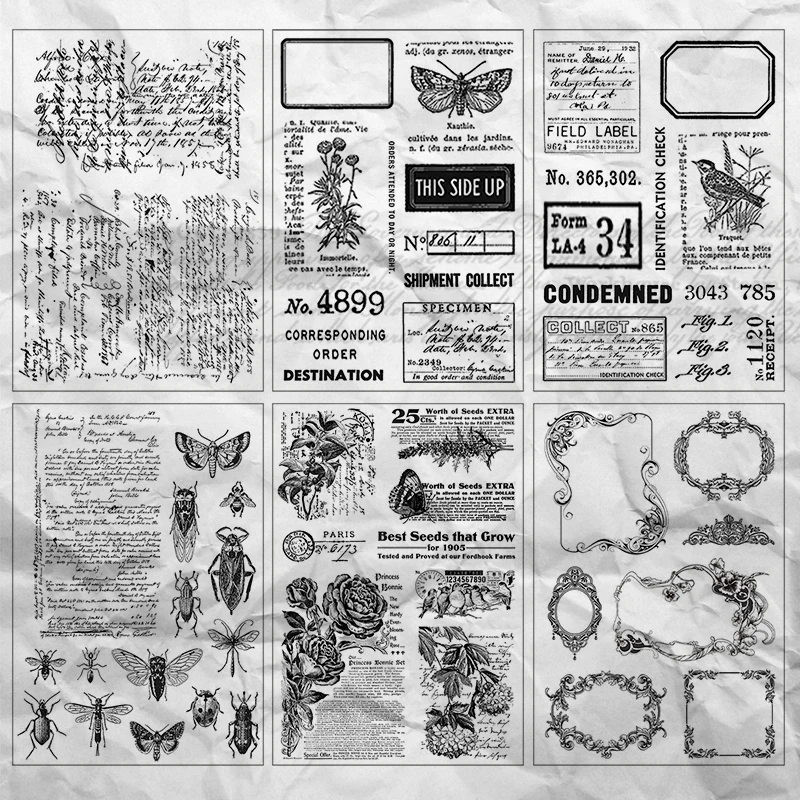 Writing Series Transparent Silicone Stamp Seal DIY Scrapbooking Photo Album Decorative Stamp Sheets Vintage Rubber