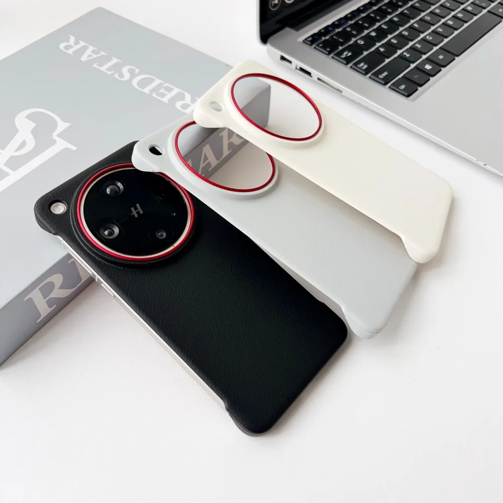 Sleek Hard PU Leather Skin Ultra-Thin Protective Phone Case