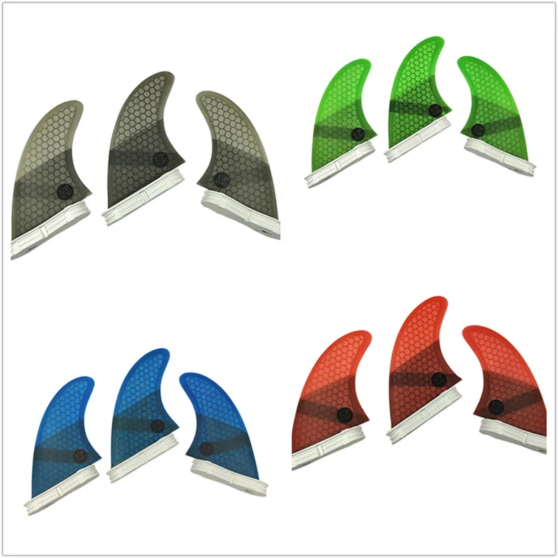 

Upsurf Double Tabs 2 fin M Size Hot Sell Surfboards Fin Honeycomb Fibreglass Tri fin set Surf Board Beach Accessories