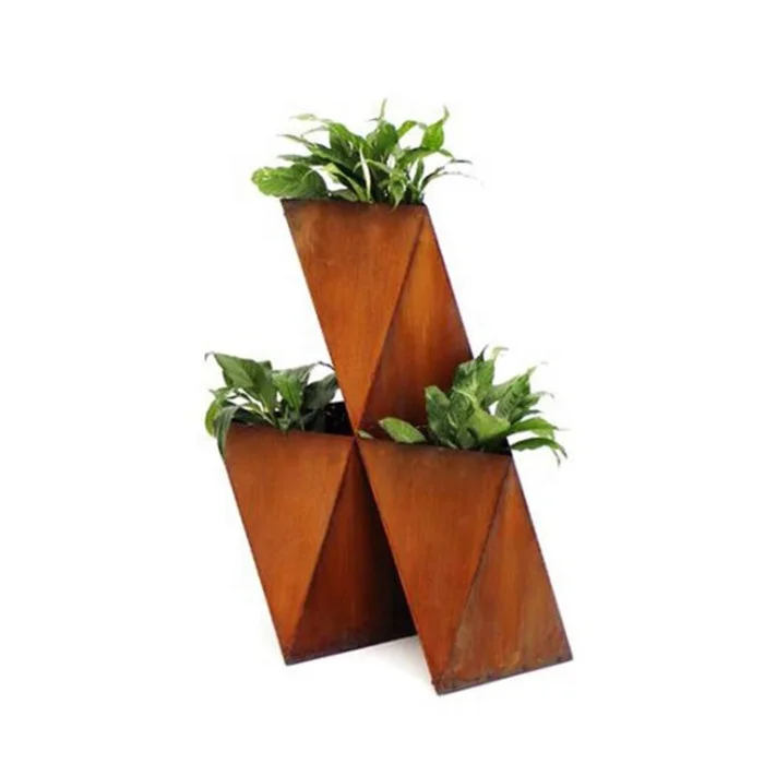 corten steel planter outdoor corten steel plant pots flower planter pot plant