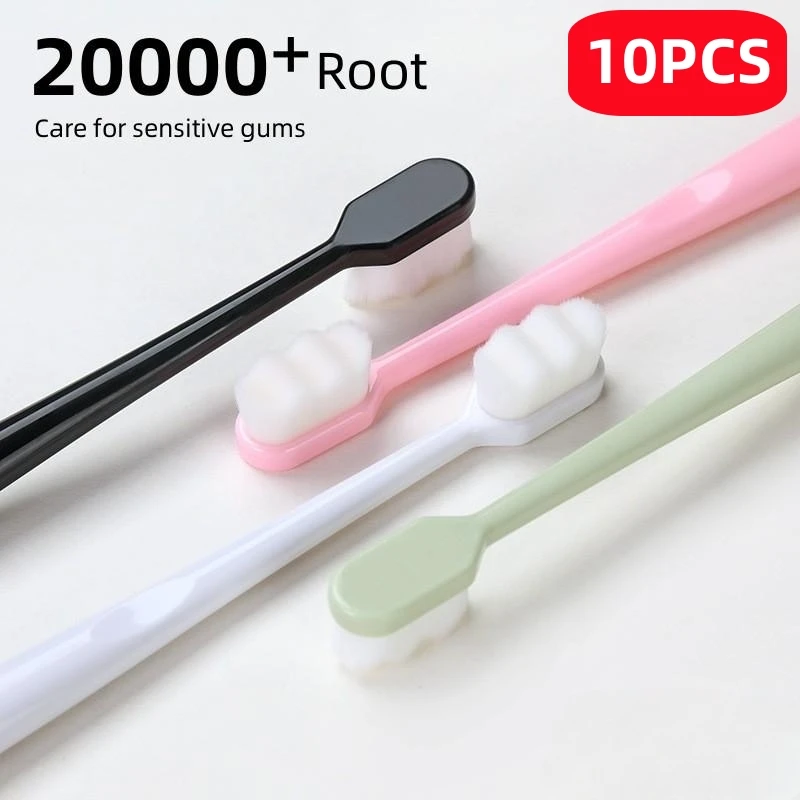 Ultra fine Soft Toothbrush Million Nano Bristle Adult Tooth Brush Teeth Deep Cleaning Portable Travel Dental Oral Care Brush