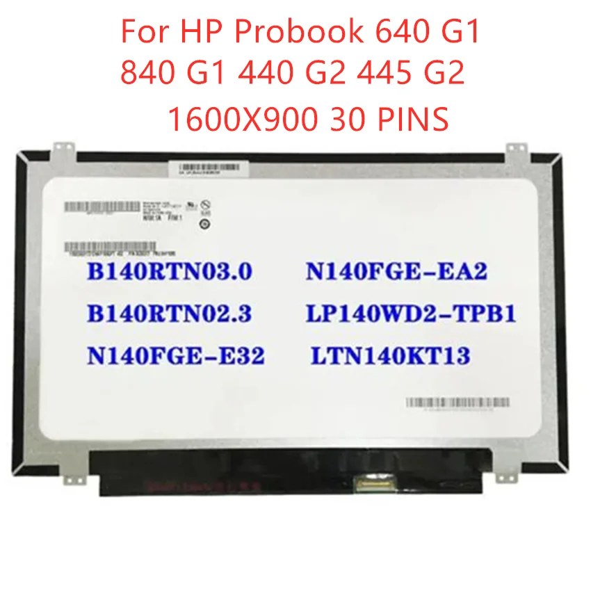 

ЖК-экран для ноутбука HP Probook 640 G1 840 G1 440 G2 445 G2, 14 дюймов