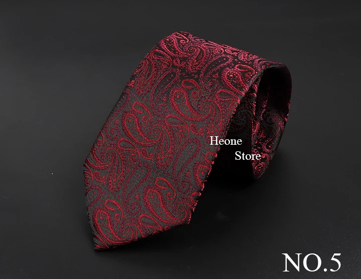 Neue Design Business Paisley Männer Krawatte Rot Blau Grün Lila Dünne Dünne 6 cm Krawatte Luxus Jacquard Hochzeit Party Krawatte zubehör – Detail 6
