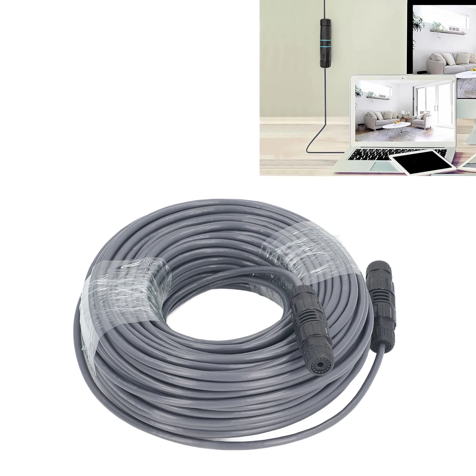 스타링크 익스텐션 케이블, IP68 방수 지지대, 1000M 프로토콜 스타링크 케이블, 150ft 225ft