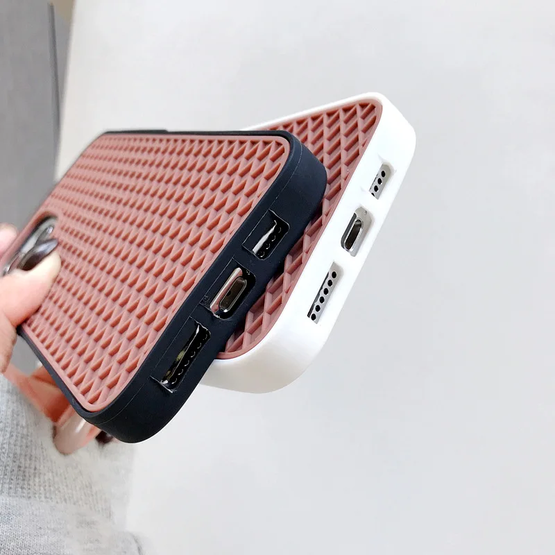 Фото Чехол для телефона с Вафельной подошвой для iPhone 11, 12, 13 Pro Max, XS, XR, X, 6, 7, 8 Plus, SE 2020, Мягкий Силиконовый противоударный чехол-накладка для фургонов №4