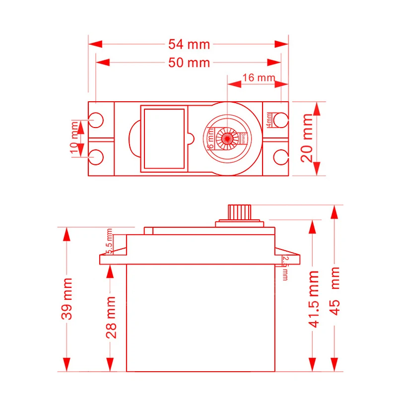 High-Performance Micro Servo Motor Set for RC Aircraft and Models