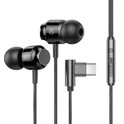 Enhanced 90° Jack Wired Gaming Headset with HiFi Surround Sound and Mic (Black Type C)