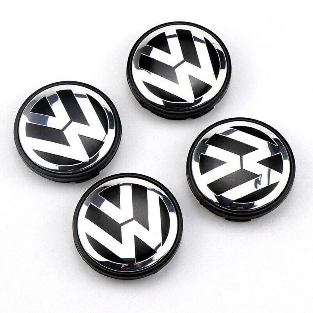 Genuine Wheel Center Hub Cap 3b7/7l6 601 171 149 56/65/70/76mm Wheel Center Cap Replacement Chrome & Black For Volkswagen 4pcs