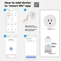 Tuya WiFi Smart Plug US Standard 20/10A Smart Home WiFi Outlet Works with Alexa Google Home,Remote Control Your Home Appliances 6