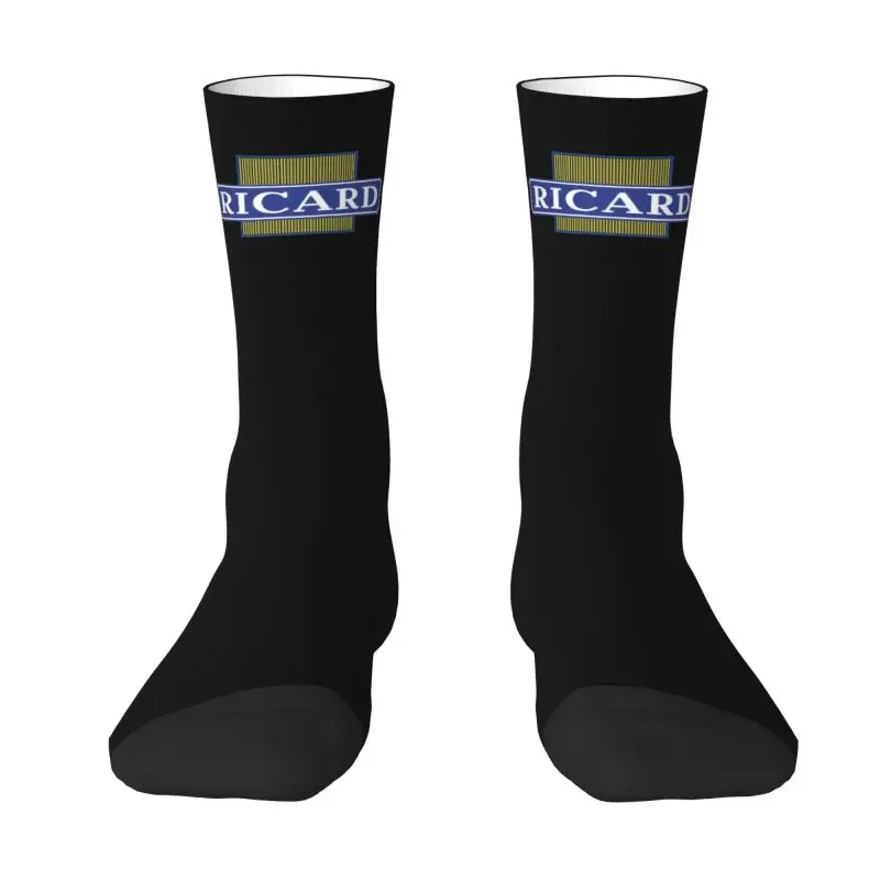 

Marseille France Ricards Men's Crew Socks Unisex Fun Spring Summer Autumn Winter Dress Socks