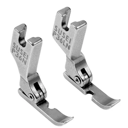 Premium All-Steel Cording Zipper Presser Foot for Industrial Sewing Machines (2 PCS)