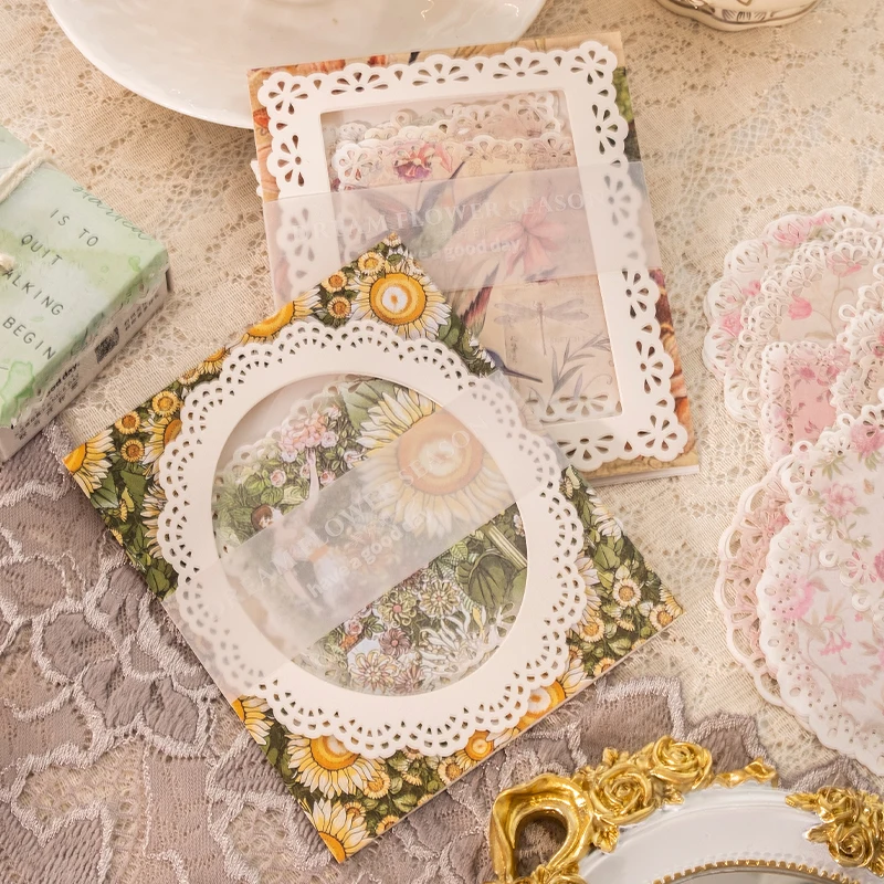 Lot De 60 Cadres En Dentelle Vintage Pour Scrapbooking, Scrapbooking, Papier De Papeterie Décoratif Et Esthétique Avec Motif Pour Cadre Photo, Album, Journal Intime