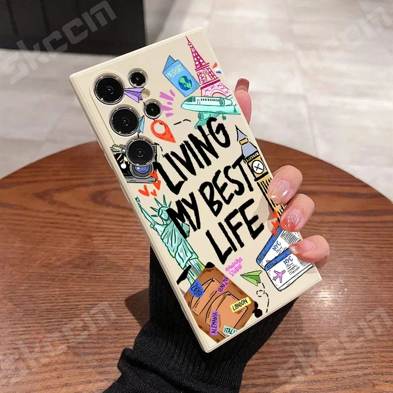 Travel Ticket Tag Soft Phone Case Cover