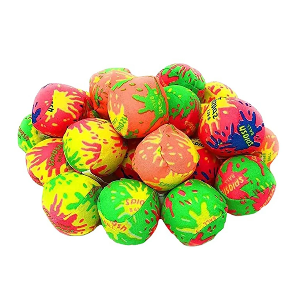 12Pcs Water Bomb Balls Reusable Water Absorbent Ball Interactive Funny Sports Balls for Party Activities